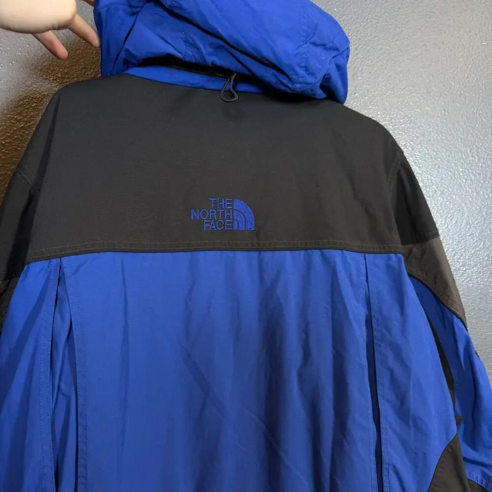 The North Face L men's blue/black EXTREME gear Ski jacket snowboarding vintage